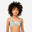 Haut de maillot de bain fille triangle TEA 100 kaki