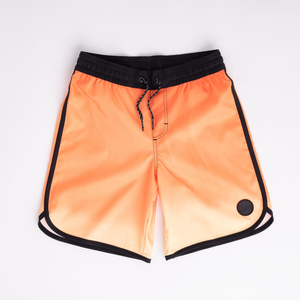 TRAJE DE BAÑO SHORT 500 NIÑOS NARANJA