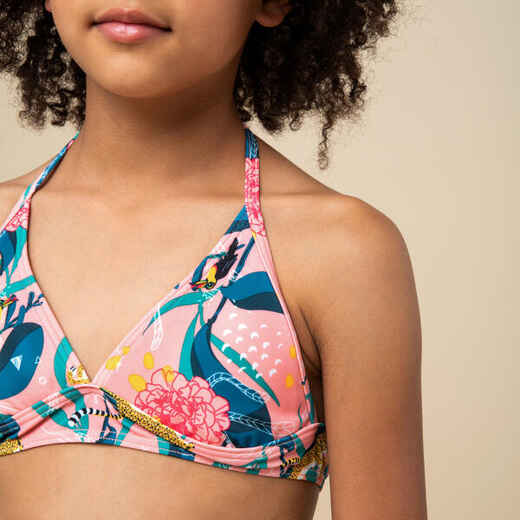 
      Bikini-Oberteil Neckholder Surfen TAMI 100 Mädchen rosa
  