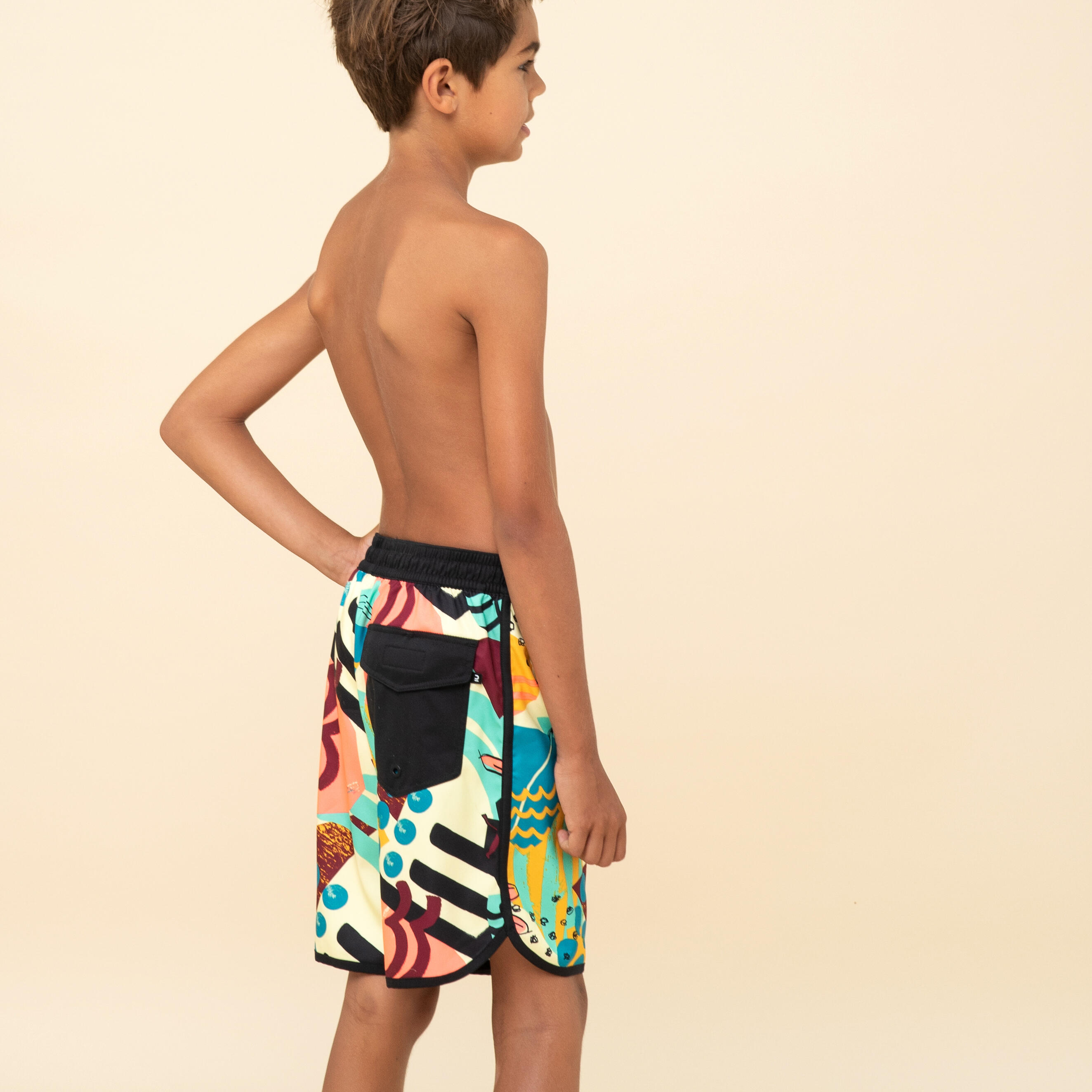 swim shorts 500 multicoloured 9/10