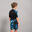 Tricou Anti-UV 500, UPF50+, UV>95% Camo Negru Albastru Băieți