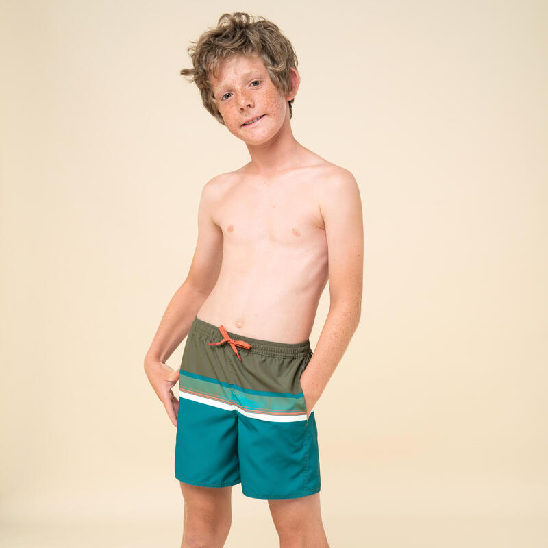 Boardshorts Jungen khaki