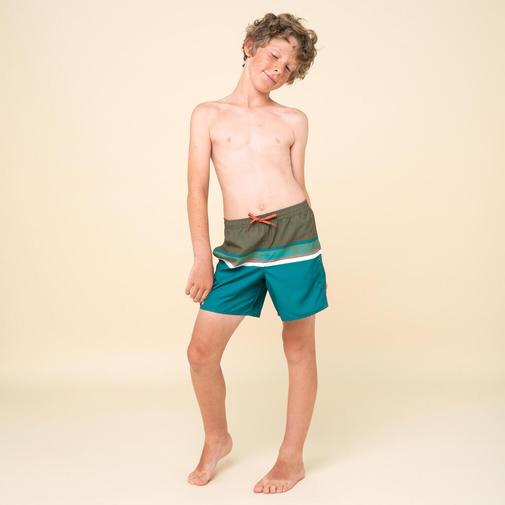 SHORTS 100 NIÑOS VERDE SURFCANVAS