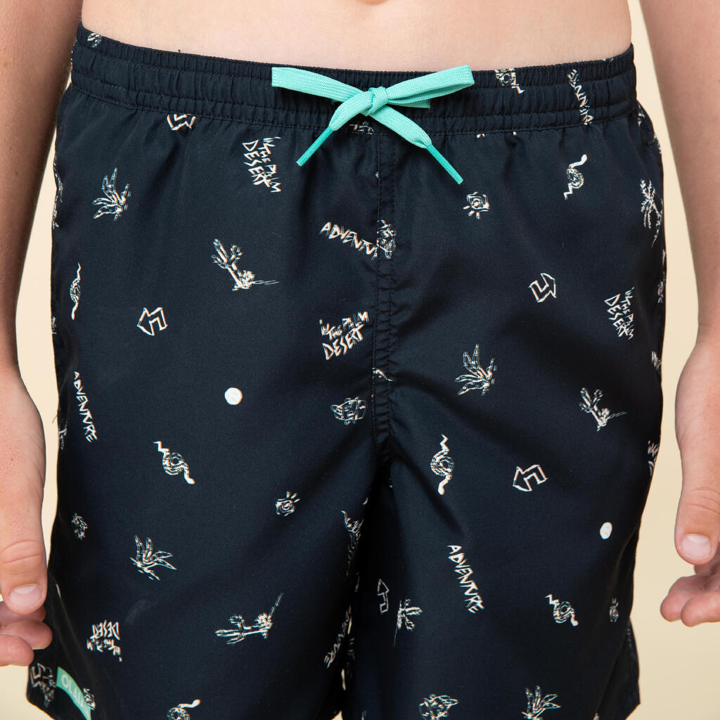 Boy's swim shorts - 100 surfcanvas green