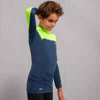 Boy's long-sleeved anti-UV T-shirt - 500 grey green