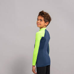 Boy's long-sleeved anti-UV T-shirt - 500 grey green
