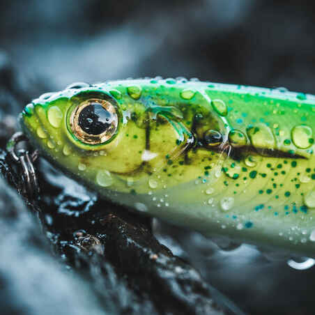 Lure fishing at sea Hard Lure WIZDOM 110F - Neon Yellow