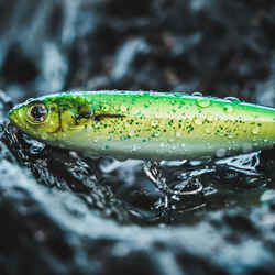 Lure fishing at sea Hard Lure WIZDOM 110F - Neon Yellow