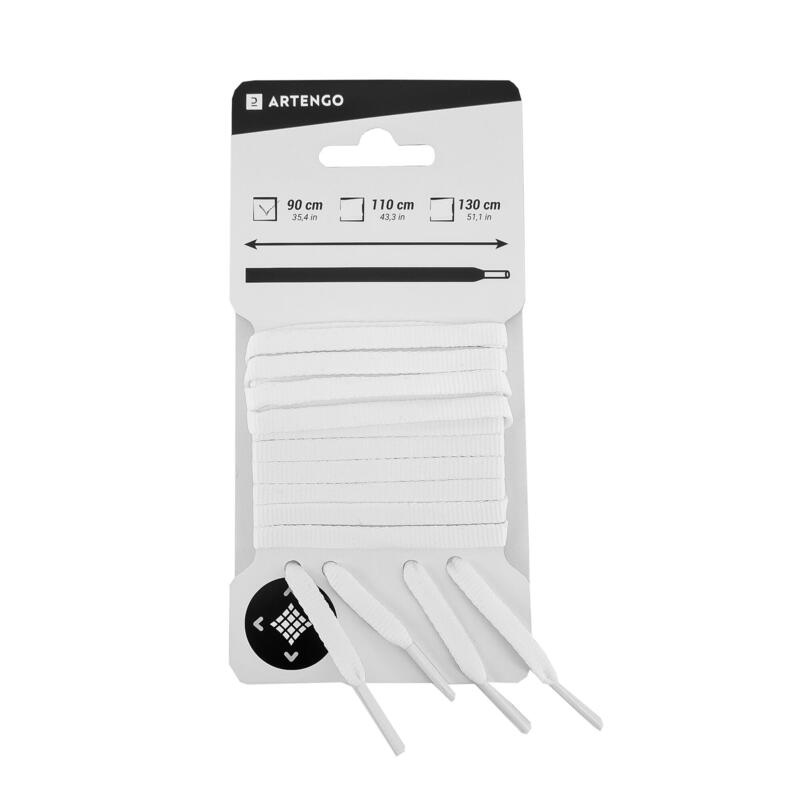 ATACADORES PLANOS DE CALÇADO DE TÉNIS BRANCO