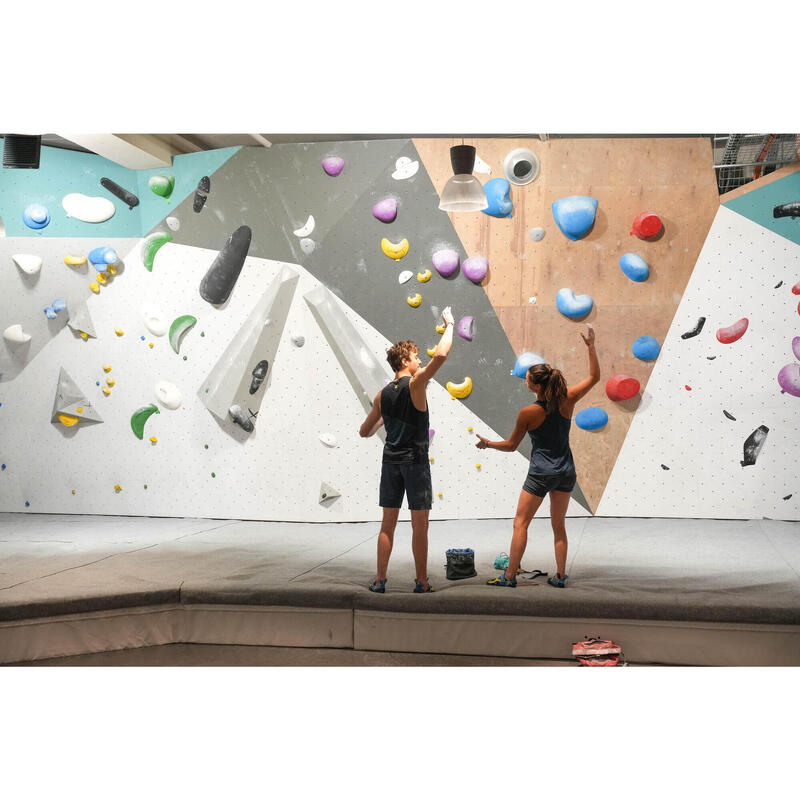 Pantalon corto de escalada y montaña Mujer SImond Race azul