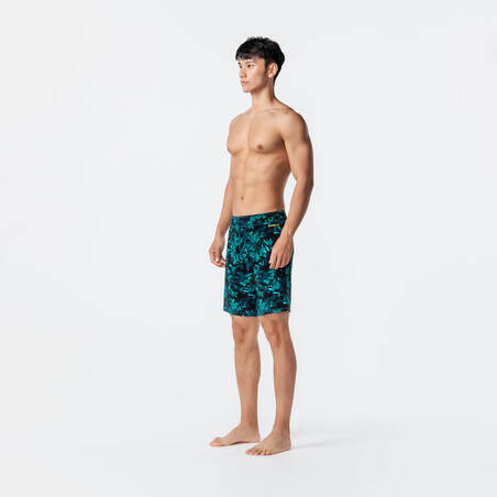 Men's Swimming Shorts - Swimshort 100 Long - All Flow Green