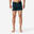 Short De Bain Natation Homme - Swimshort 100 Court - All Palm Noir