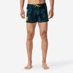 Short De Bain Natation Homme - Swimshort 100 Court - All Palm Noir