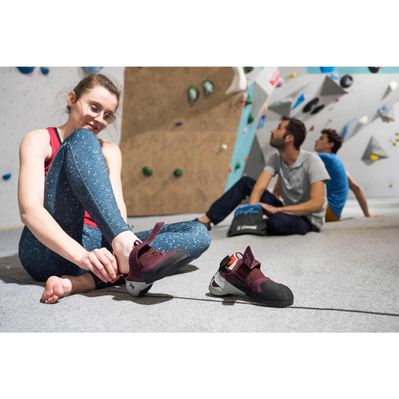 WOMEN'S CLIMBING SHOES - VERTIKA SOFT BORDEAUX