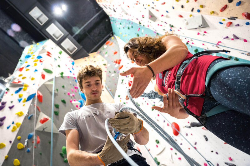 Camiseta de escalada y montaña tirantes Mujer Simond Vertika