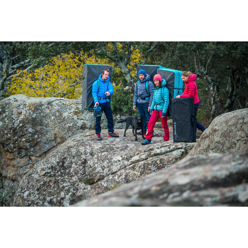 Doudoune en duvet d'alpinisme homme - ALPINISM LIGHT Grise