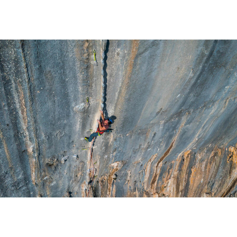 成人款攀岩及登山運動安全吊帶EDGE － 橘黃配色