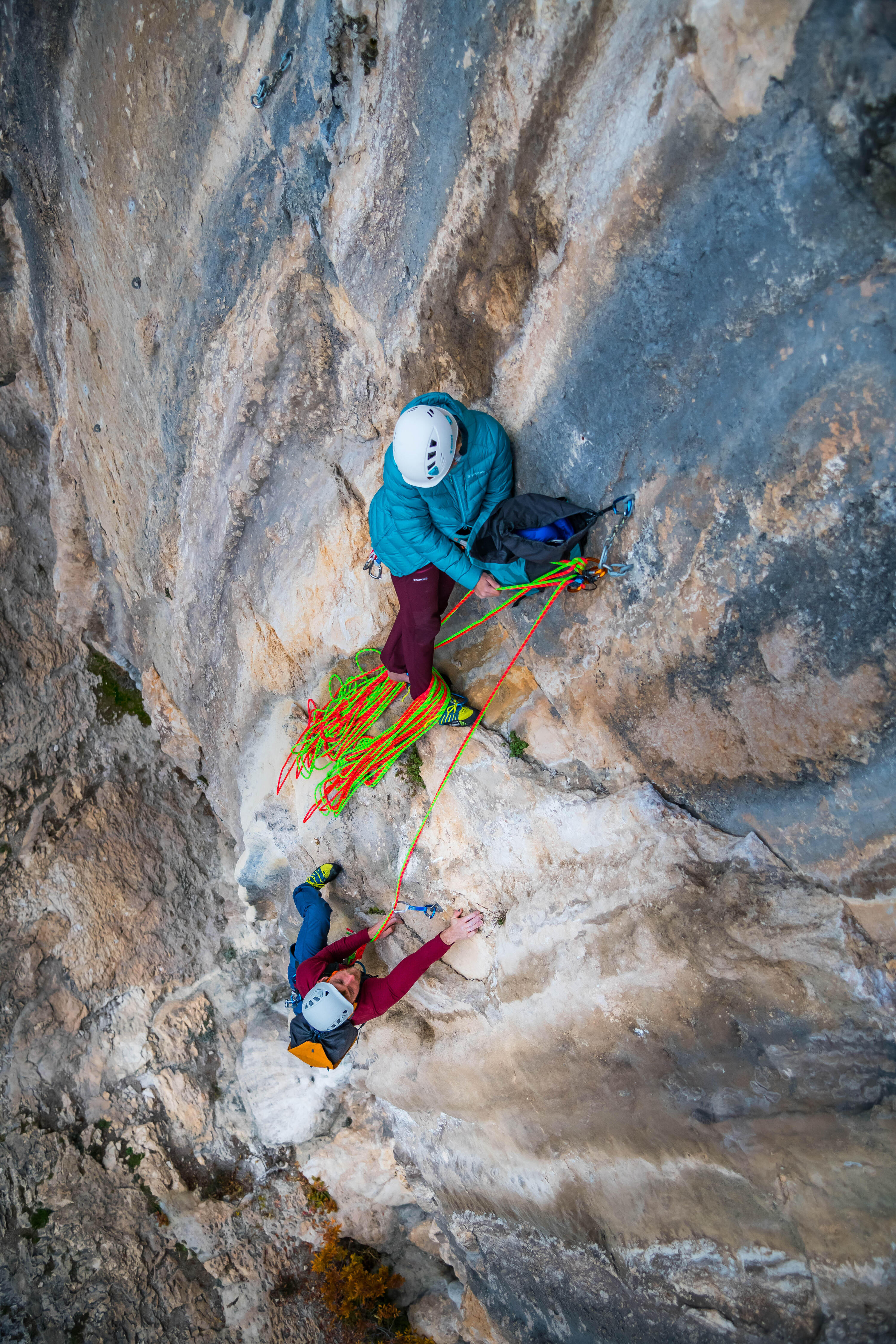 Mochila de Escalada 20 litros - ROCK 20 Turquesa 23/27