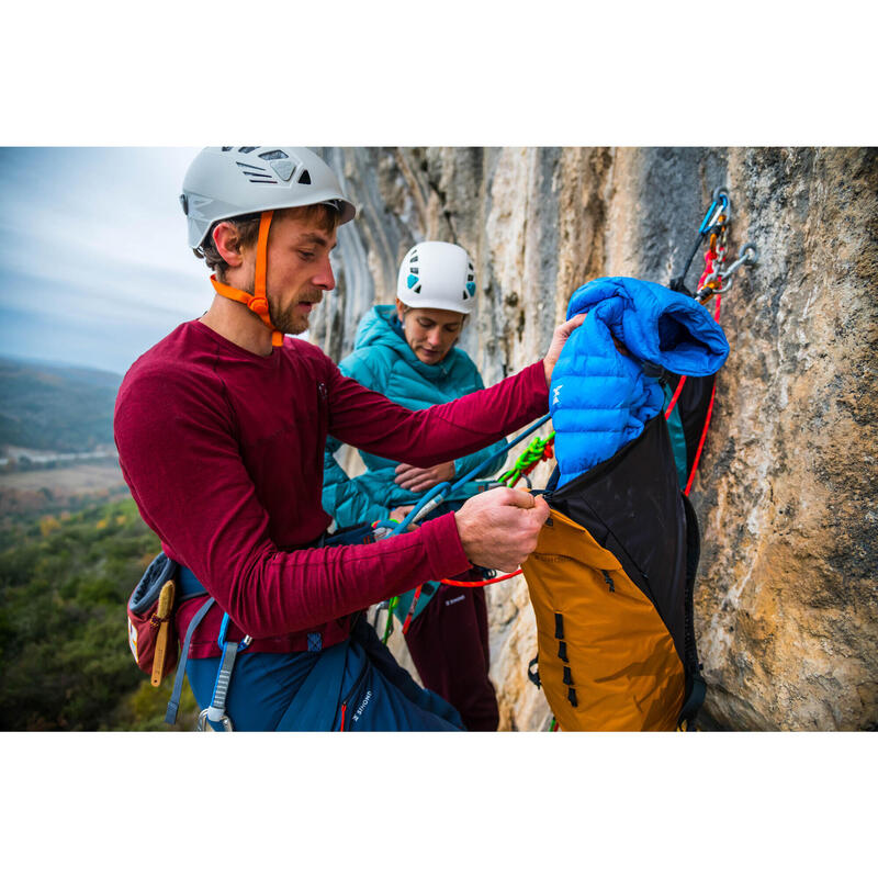 CAMISETA ML ESCALADA - VERTIKA ROJO BURDEOS HOMBRE 