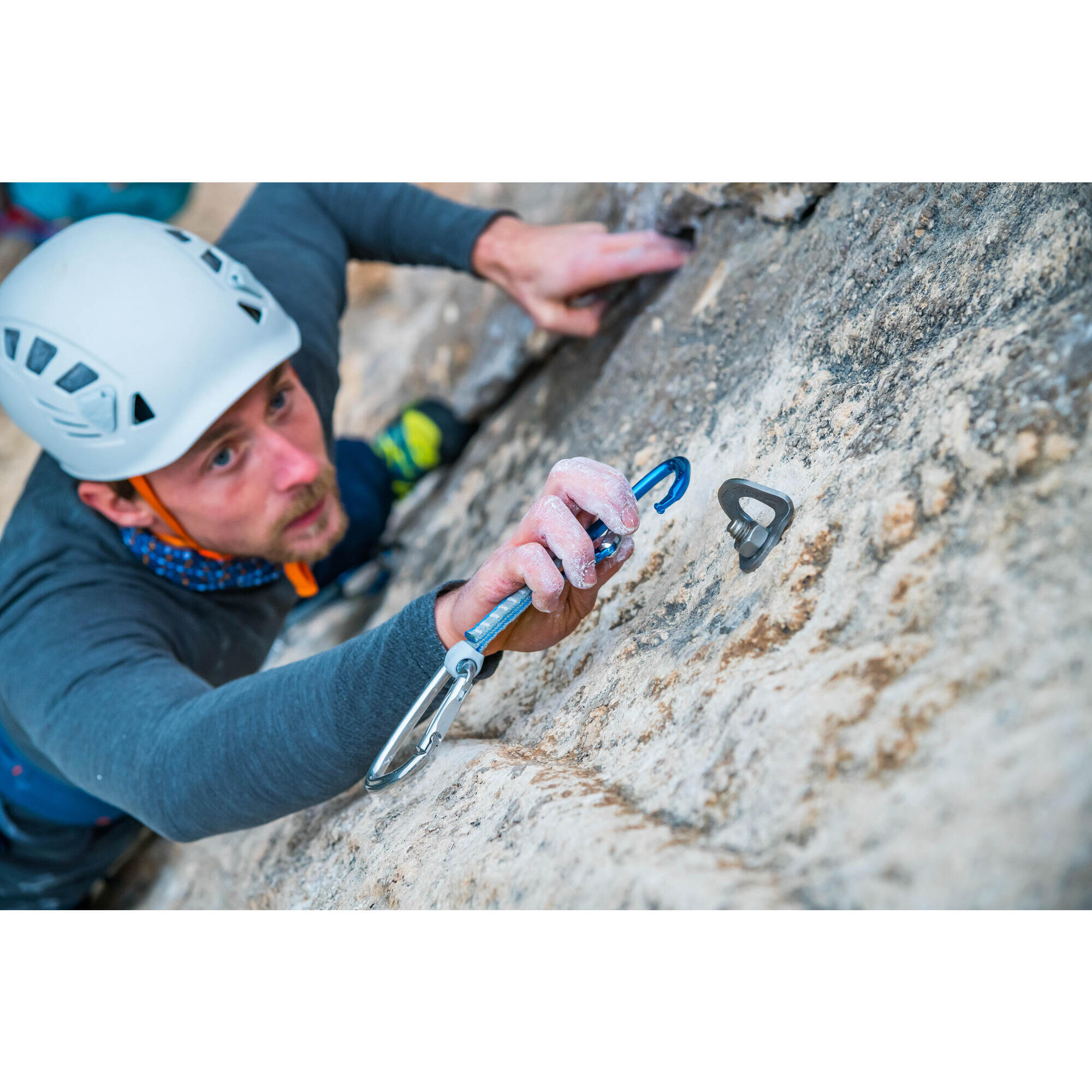 T-shirt da uomo a maniche lunghe in lana senza cuciture - ALPINISMO