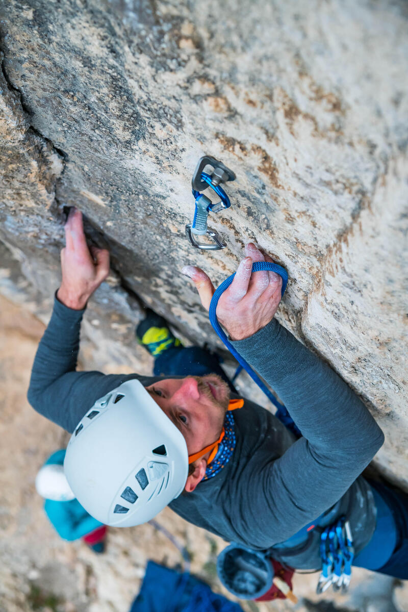 M號攀岩和高難度登山用快扣KLIMB 17 cm－灰色