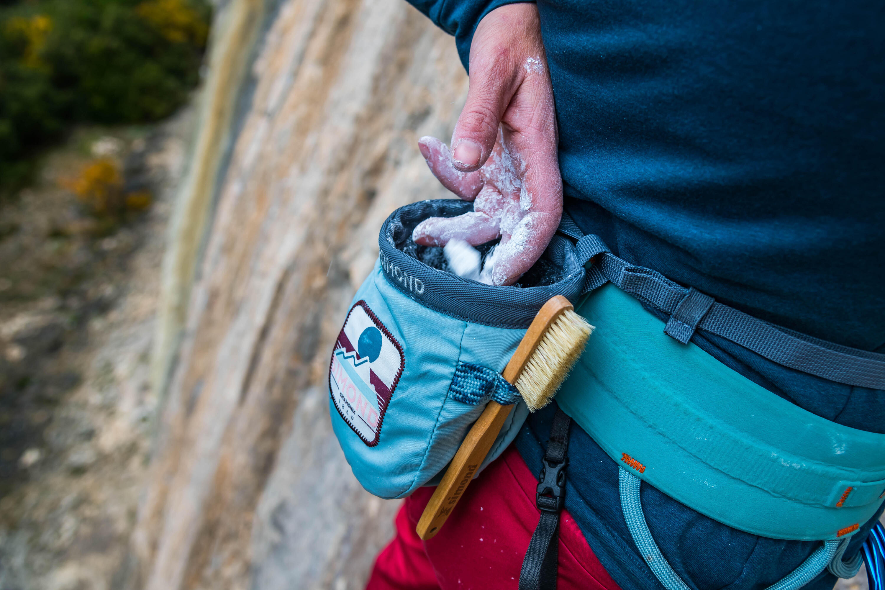 Sacca portamagnesite arrampicata VERTIKA taglia M grigia 9/13