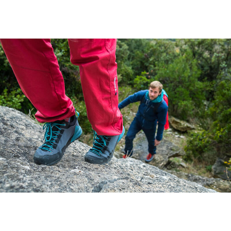 Pantalón de escalada y montaña Mujer Simond Vertika rojo