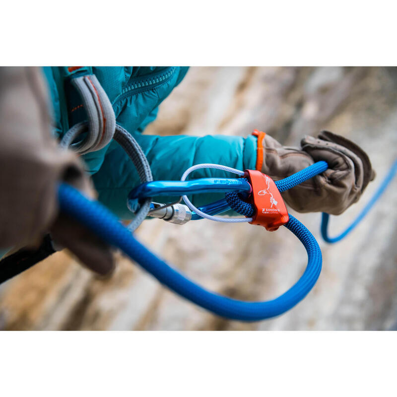 Corda per Arrampicata All'aperto Corda per Arrampicata Statica Diametro 10mm,  Corda di Nylon ad Alta Resistenza Della Treccia Della Corda di Sicurezza,  Escape Rope con 2 Moschettone, Lunghezza 20m