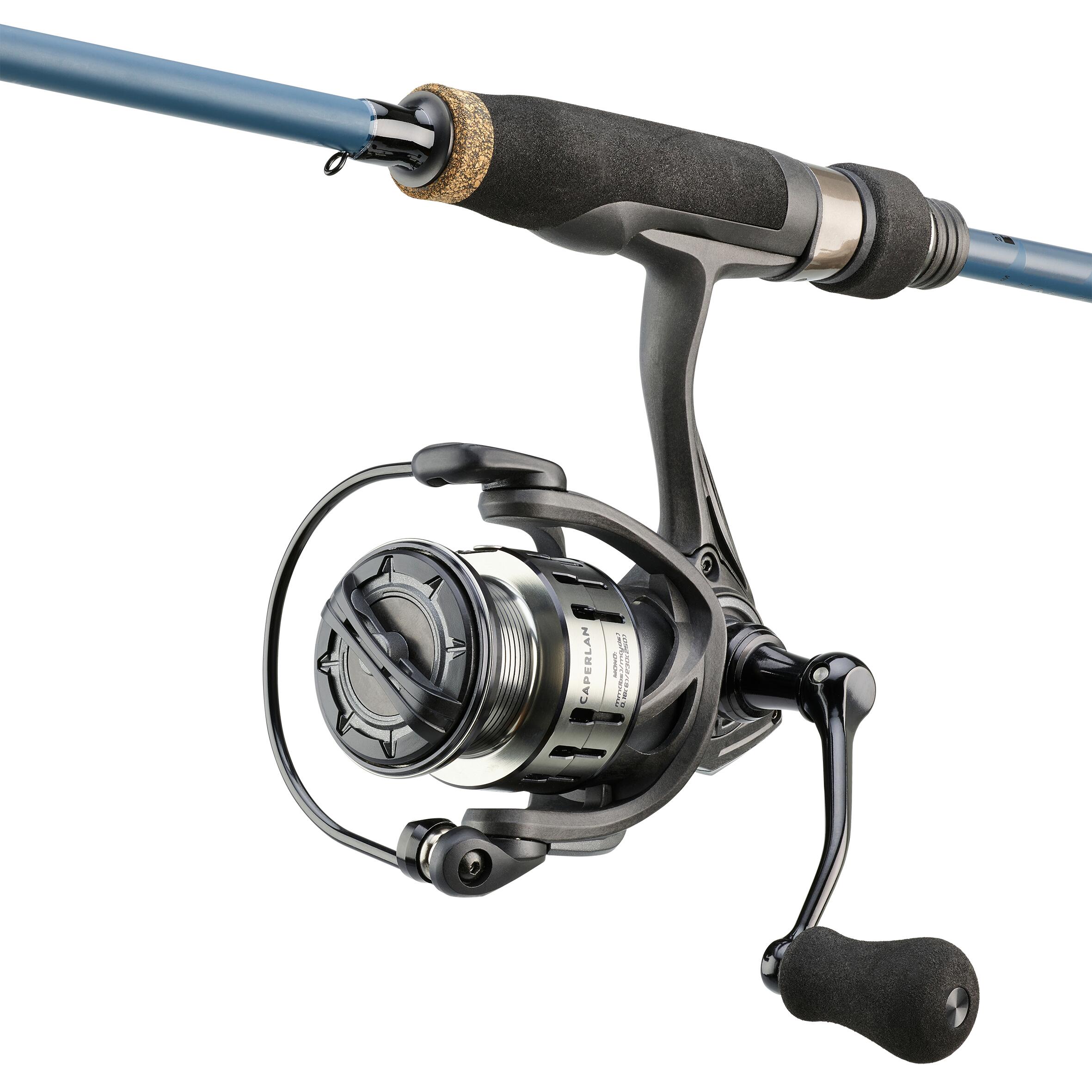 WXM-5 210 MH combo lure fishing rod and reel - black, Dark blue