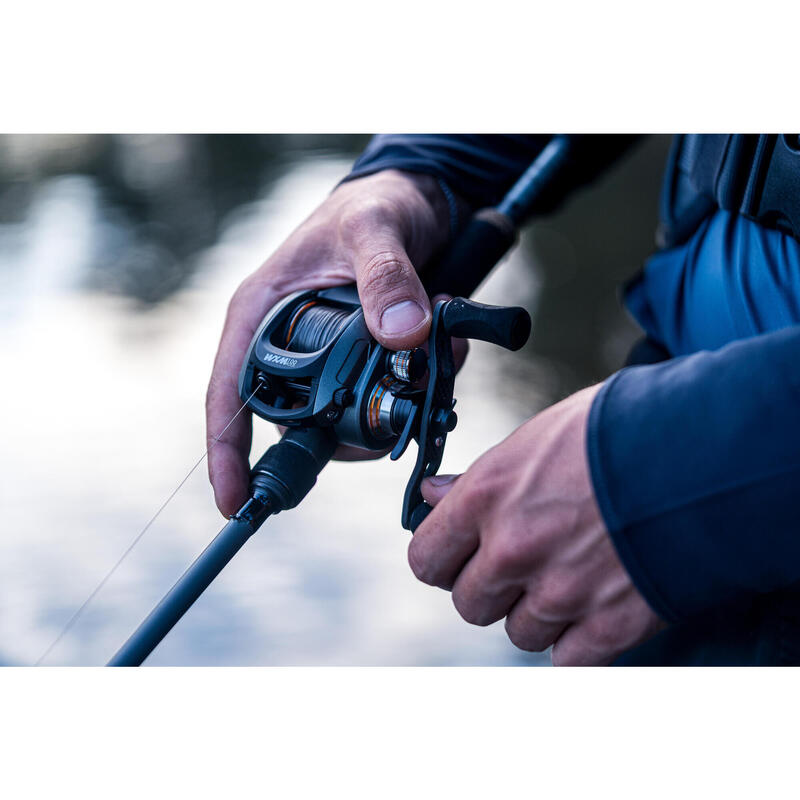 Carrete Casting Pesca Señuelos WXM 100 RC Manivela Izquierda - Decathlon