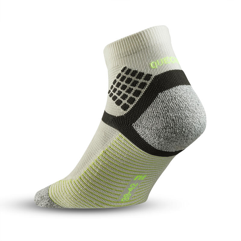 Hiking Socks Hike 500 Mid 2-Pack - grey yellow