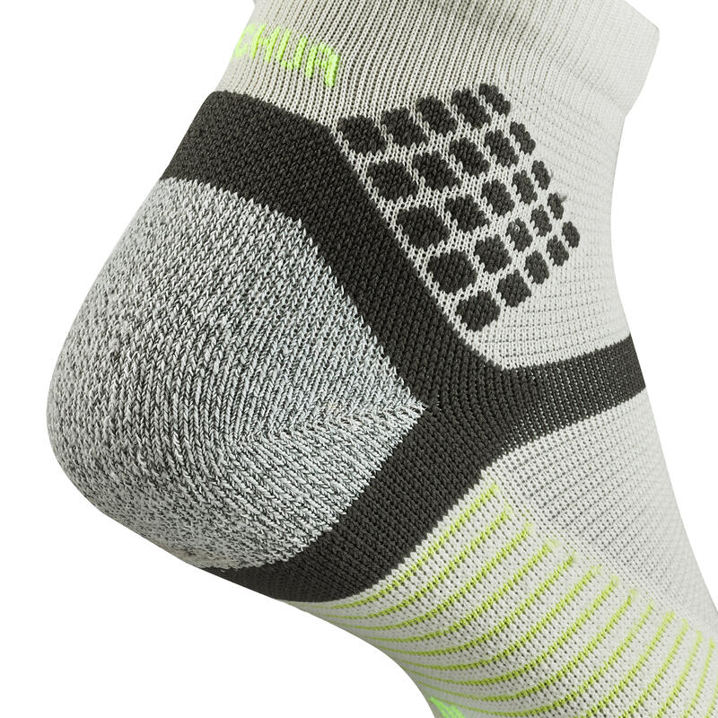 Chaussettes randonnée - Hike 500 MID - Gris Jaune - lot de 2 paires