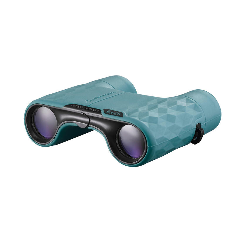 Children’s non-adjustable hiking binoculars - MH B100 - 6x enlargement blue