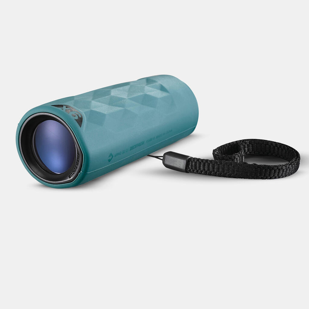 Children’s non-adjustable hiking monocular - MH M100 - X6 enlargement green