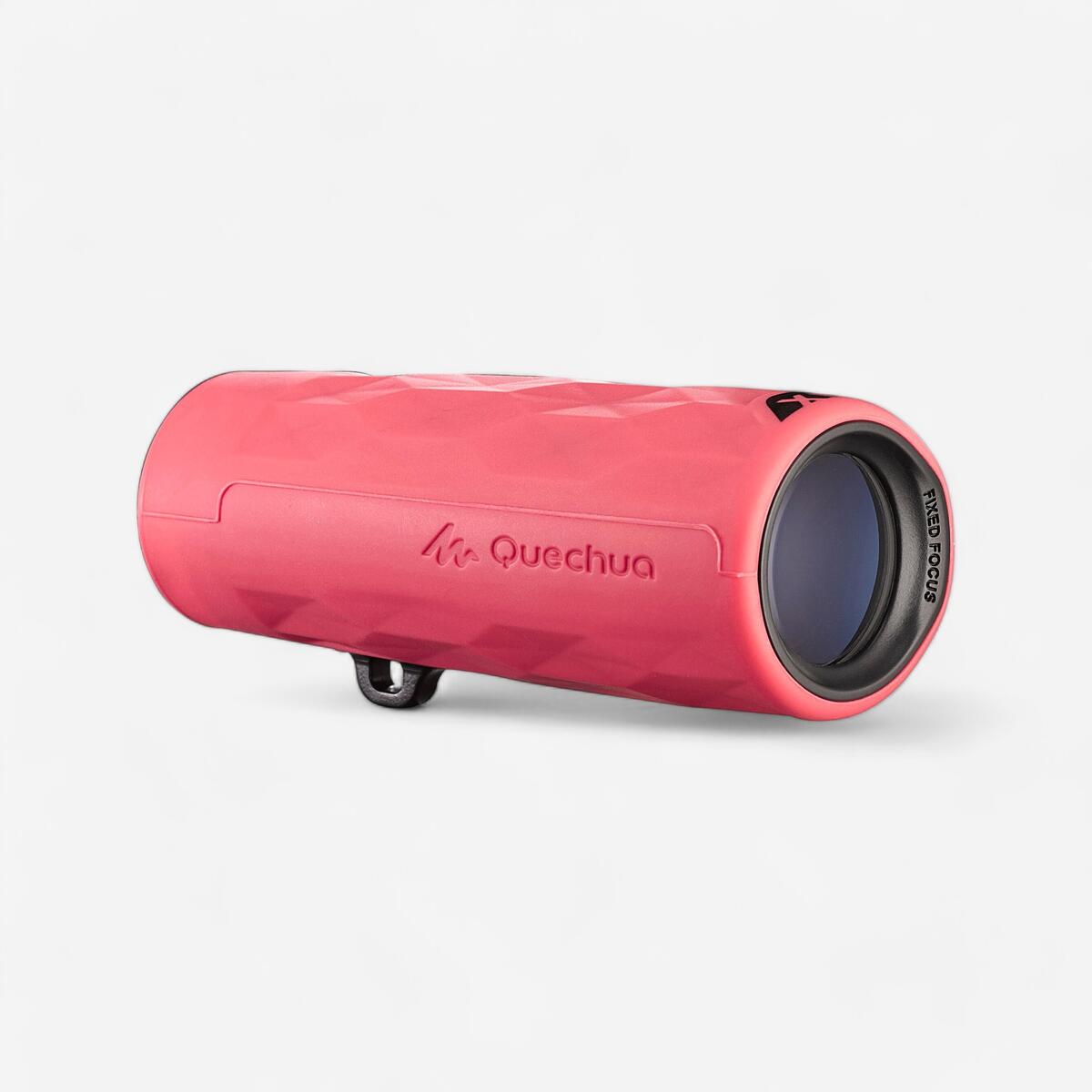 Monoculaire randonnée enfant sans réglage M 100 grossissement x8 rose