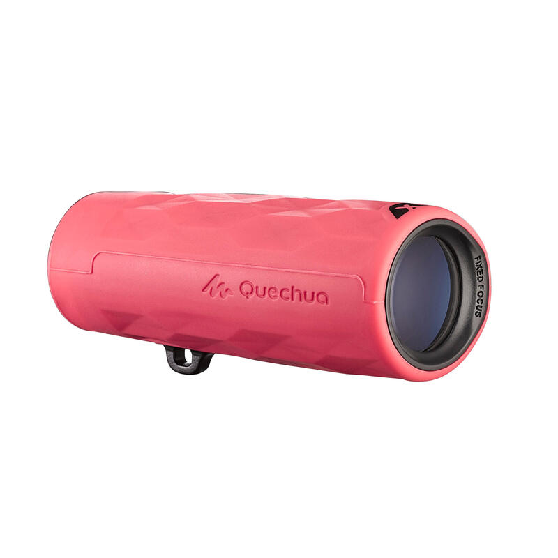 Monokijker voor wandelen kinderen M100 vaste focus x8 roze