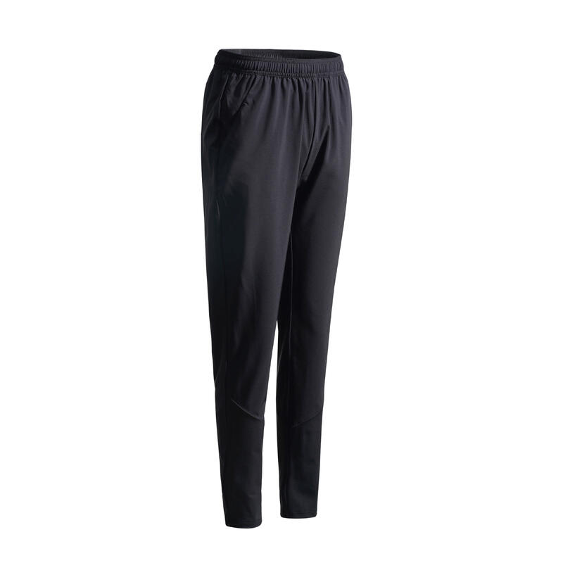 Pantalon 100 Fitness cardio Croială conică Negru Damă