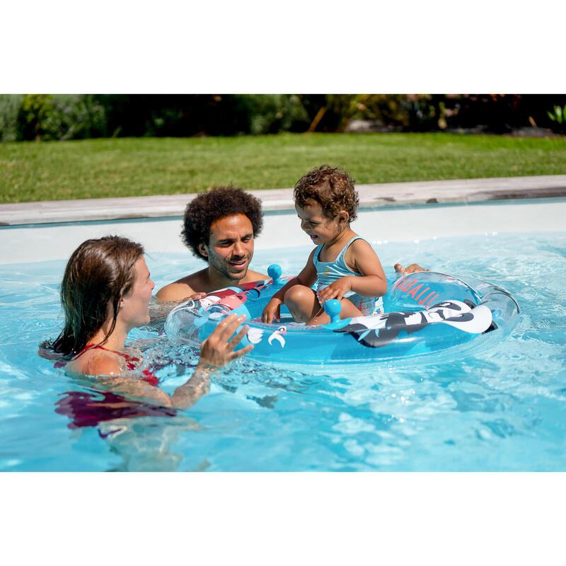 Maillot de bain 1 pièce bébé fille imprimé aquamarine