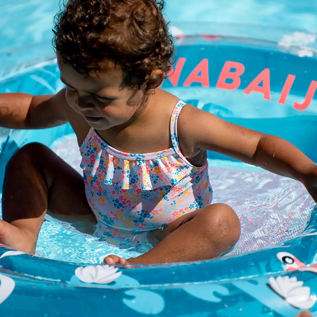 Traje de baño 1 pza. para niña - Estampado con flores