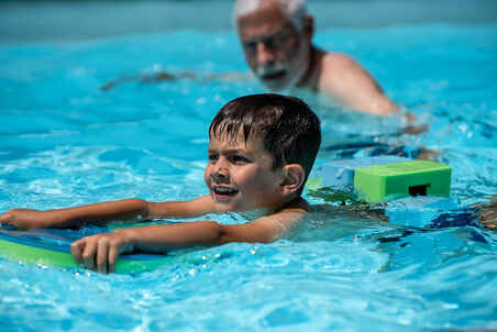 Cinturón natación flotador bloques Niños 15-60 Kg espuma verde azul