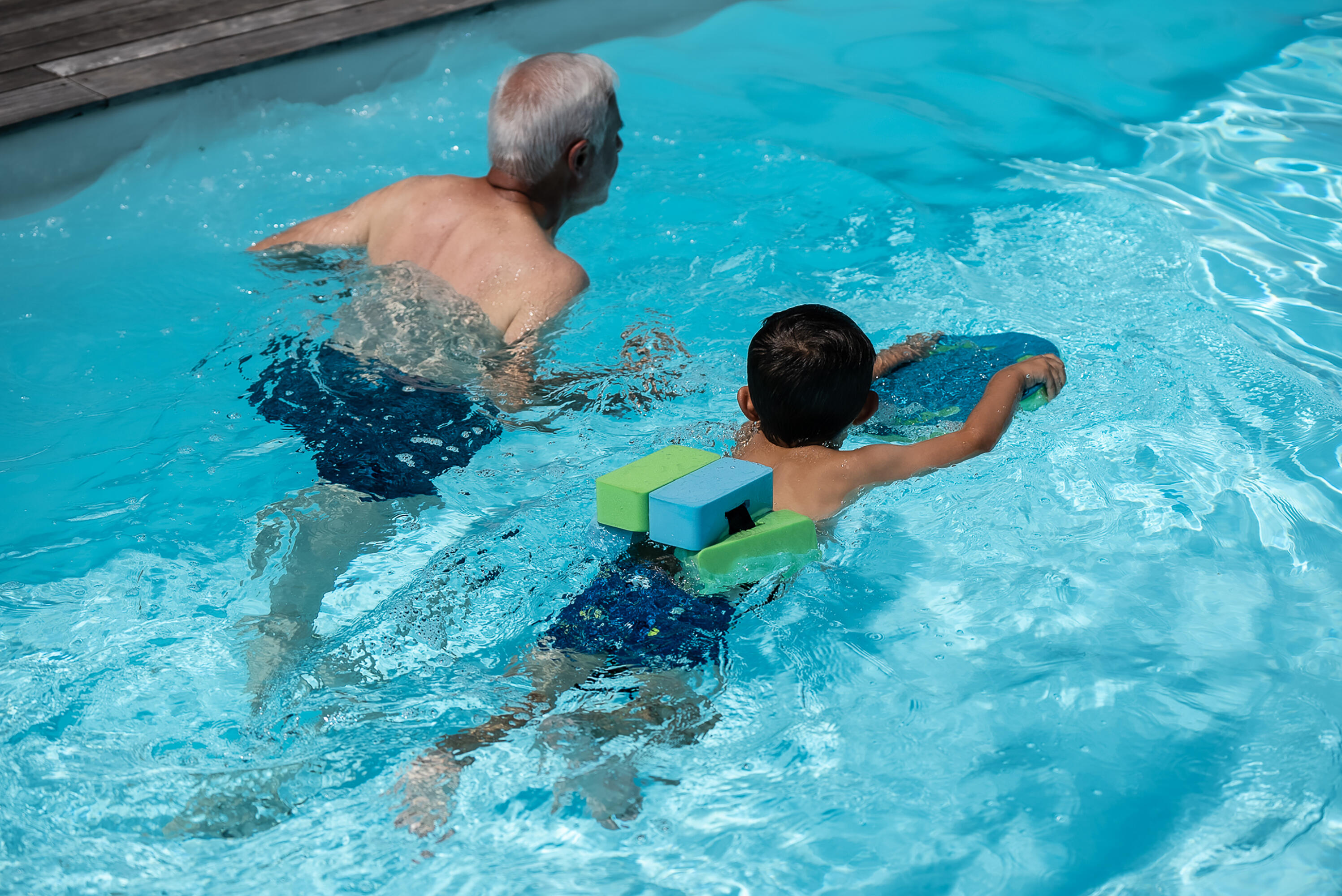 Swim Belt with Foam Inserts - Blue/Green - NABAIJI