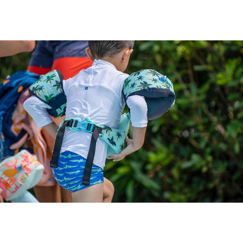 Dětský plavecký pás s rukávky Tiswim Evolutif 15-30 kg s palmami