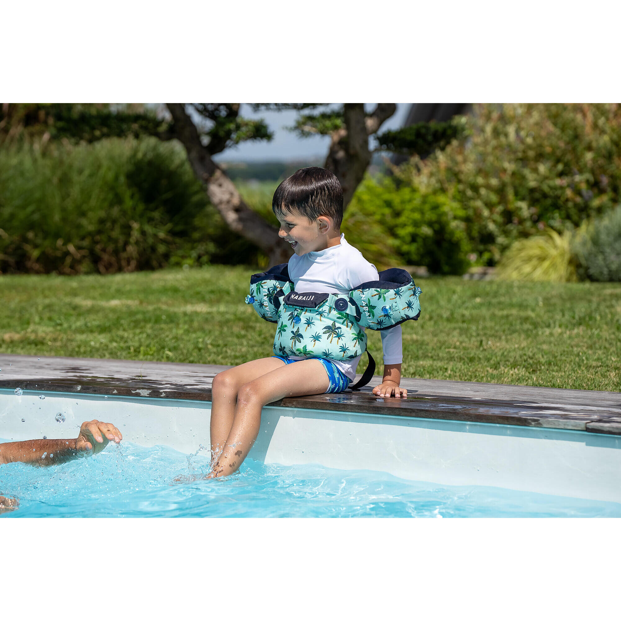 Brassards ceinture de natation volutif TISWIM enfant rose imprim