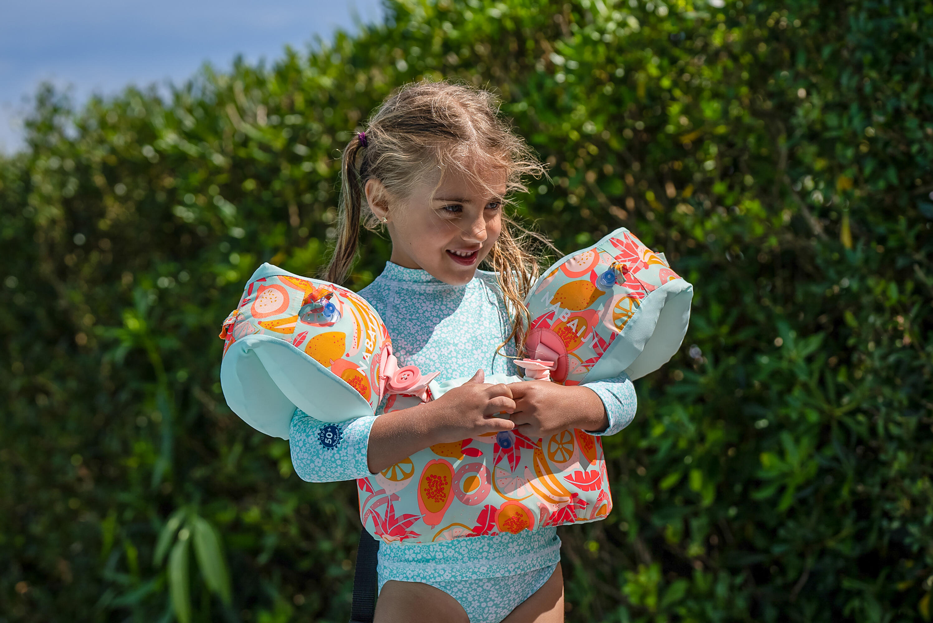 Kids' Adjustable Pool Armbands-Waistband - Tiswim "Fruits" - NABAIJI