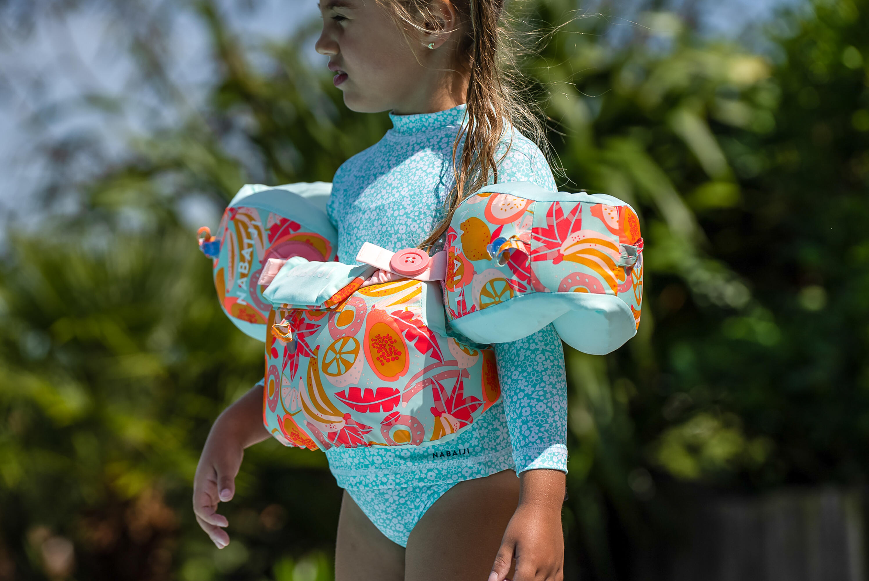 Ceinture de natation avec brassards enfant - vert - NABAIJI