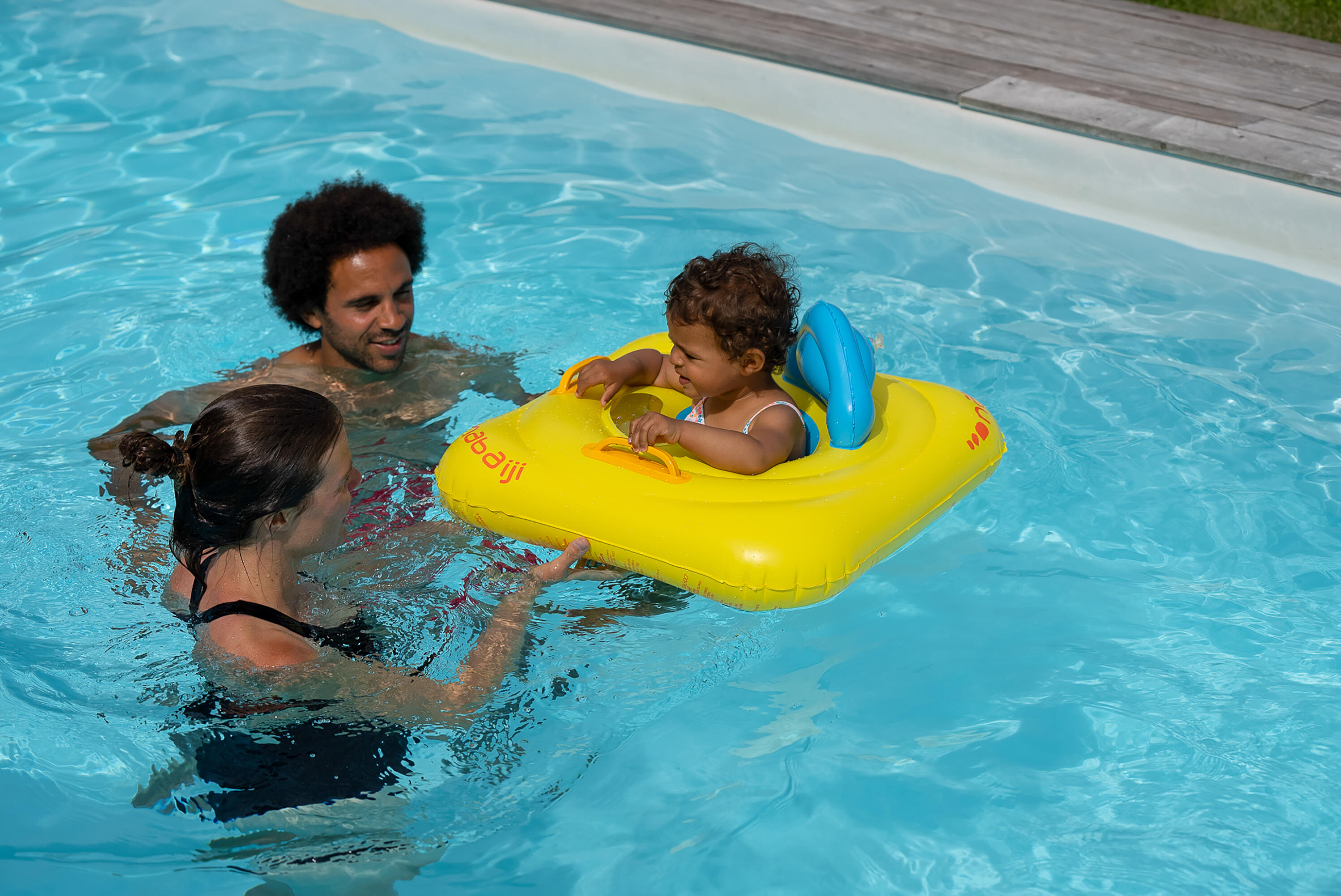 Babies' Inflatable Swim Ring with Seat - NABAIJI