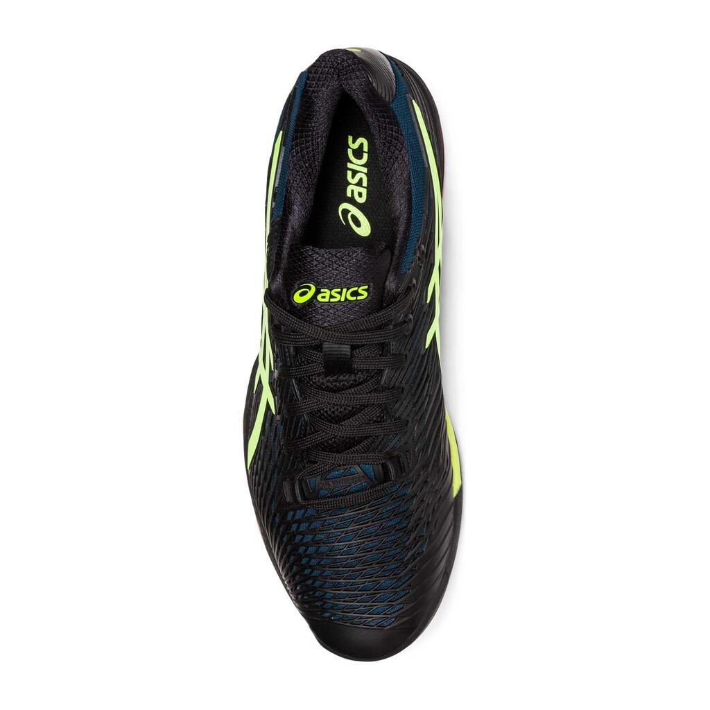 Vīriešu māla seguma tenisa apavi “Gel Solution Speed FF2”, melni