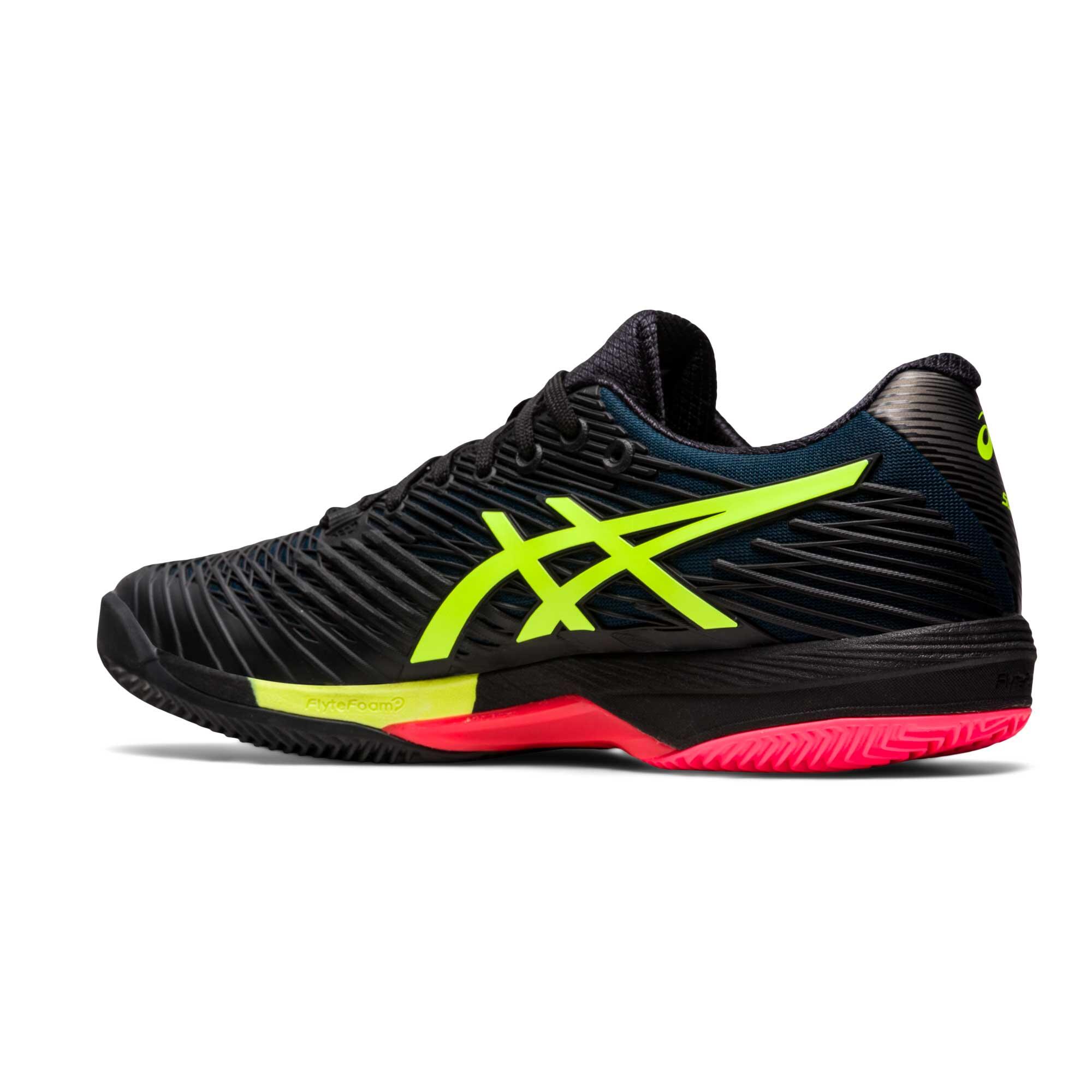 Men's Clay Court Tennis Shoes Gel-Solution Speed FF 2 - Black - Decathlon