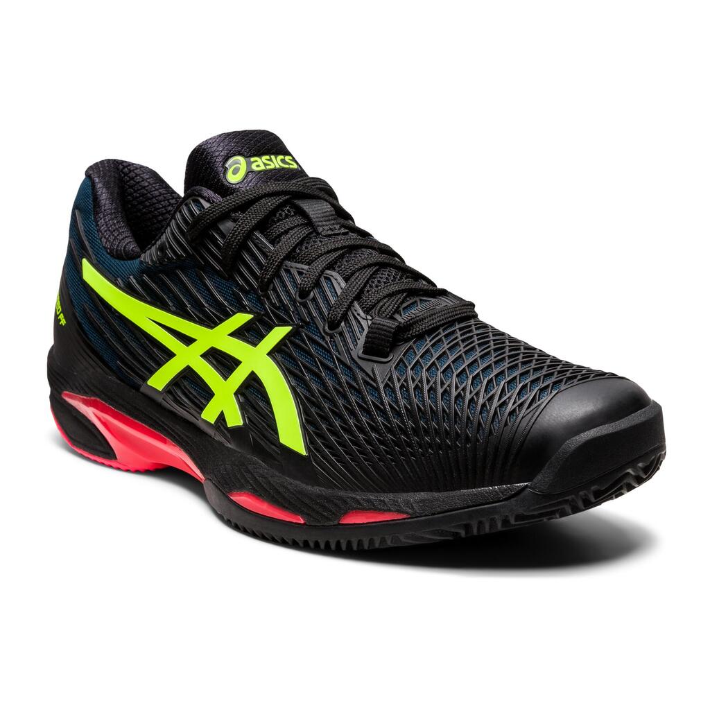 Herren Tennisschuhe Sandplatz - Asics Gel Solution Speed FF 2  schwarz