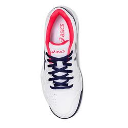 ASICS Tennisschoenen voor dames Gel Dedicate gravel wit/marineblauw |  Decathlon